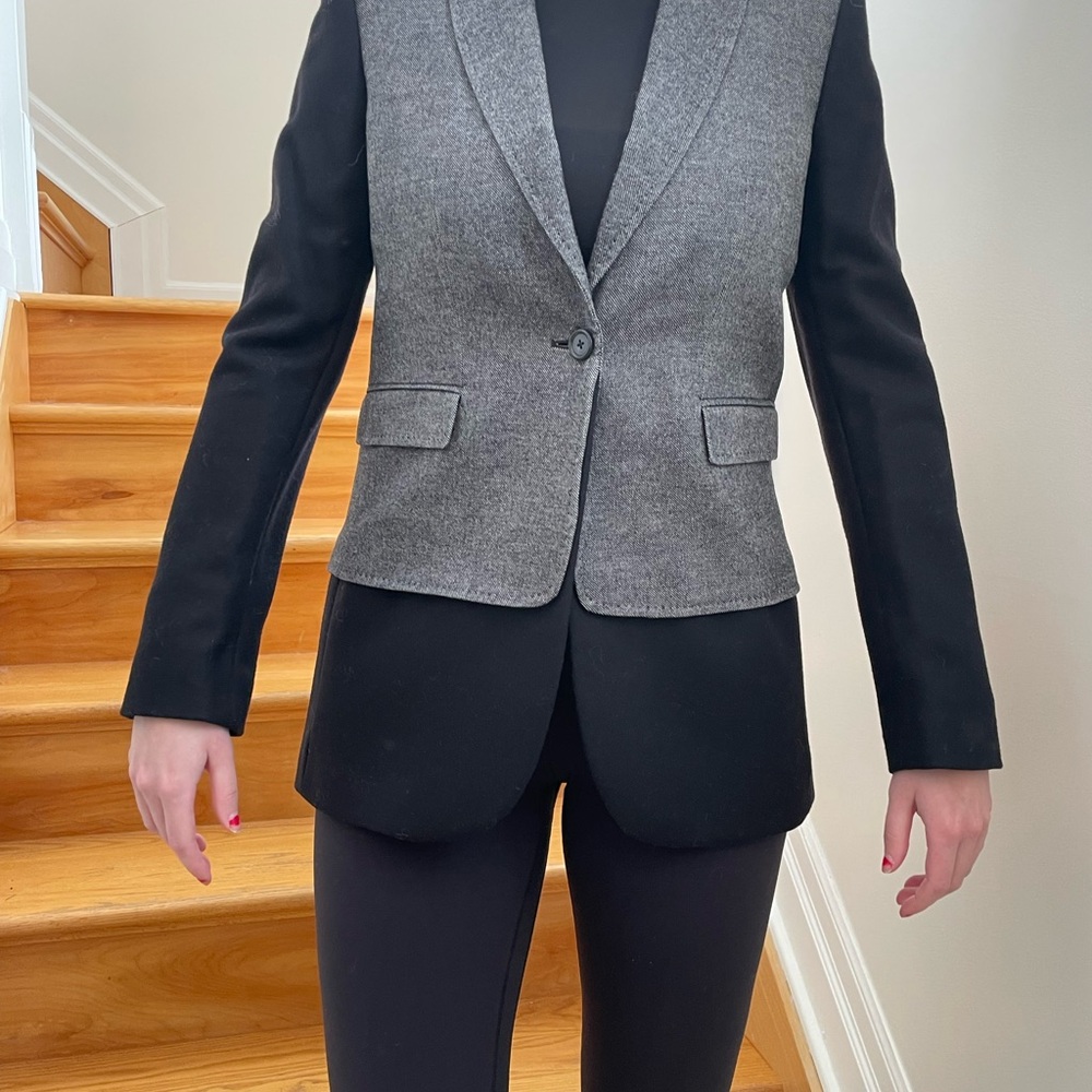 Joseph Women's Black and Gray Blazer